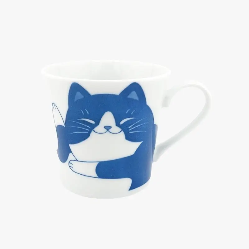 Tazza Con Gatto Giapponese - Blu - immagine 2