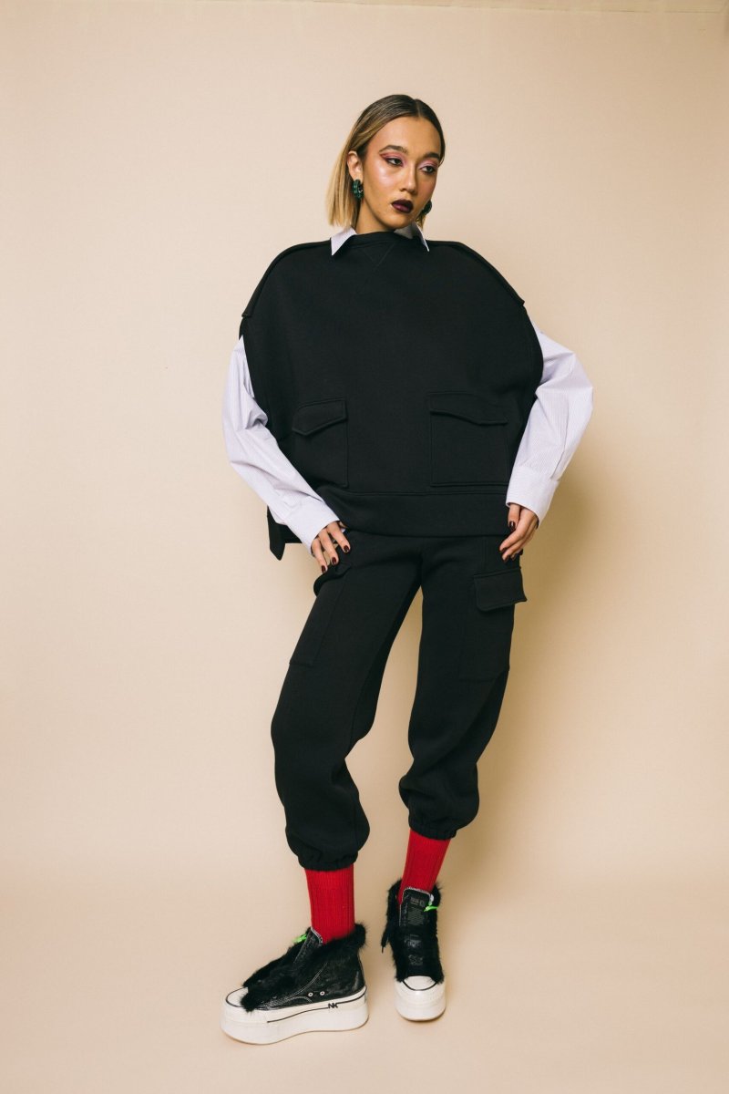 Vite nero – Pantaloni – DOUUOD - immagine 8