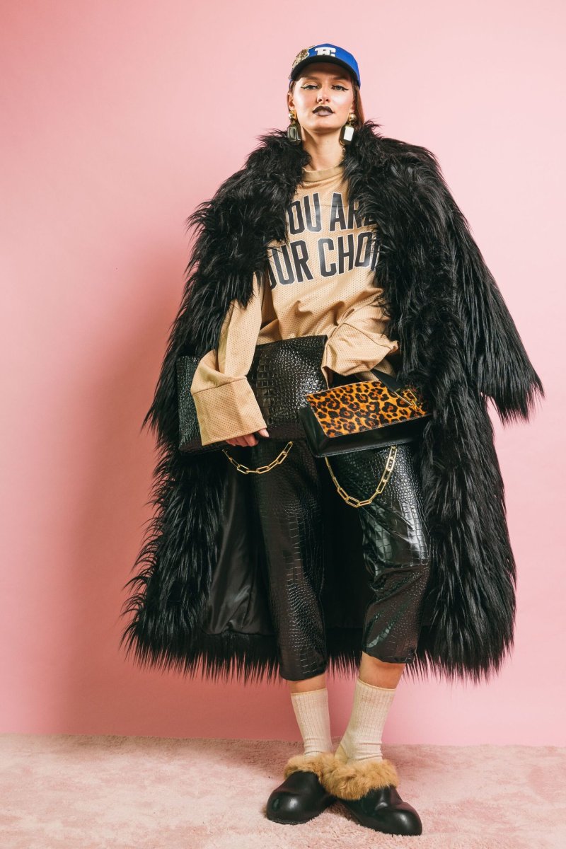 181259 Faux Fur Penny Black – Cappotti e Trench – ANIYE BY - immagine 6